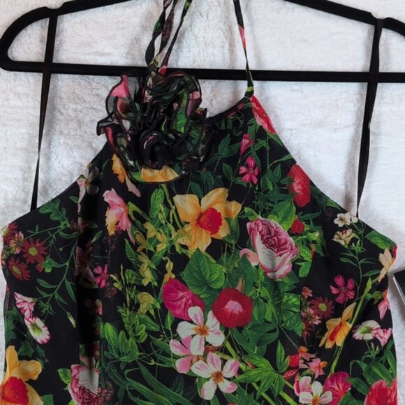 NWT Betsy And Adam Floral Halter Maxi Dress - Picture 3 of 4